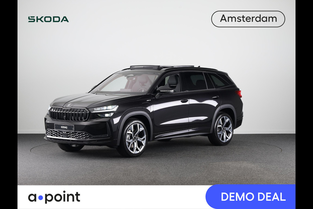 Škoda Kodiaq Sportline Business PHEV 1.5 TSI 204 pk 6 versn. DSG | Comfort Pakket | Panoramadak | Dynamic Chassis Control | Verwarmbare voorruit | Winter pakket Škoda Kodiaq Sportline Business PHEV 1.5 TSI 204 pk 6 versn. DSG | Comfort Pakket | Panoramadak | Dynamic Chassis Control | Verwarmbare voorruit | Winter pakket