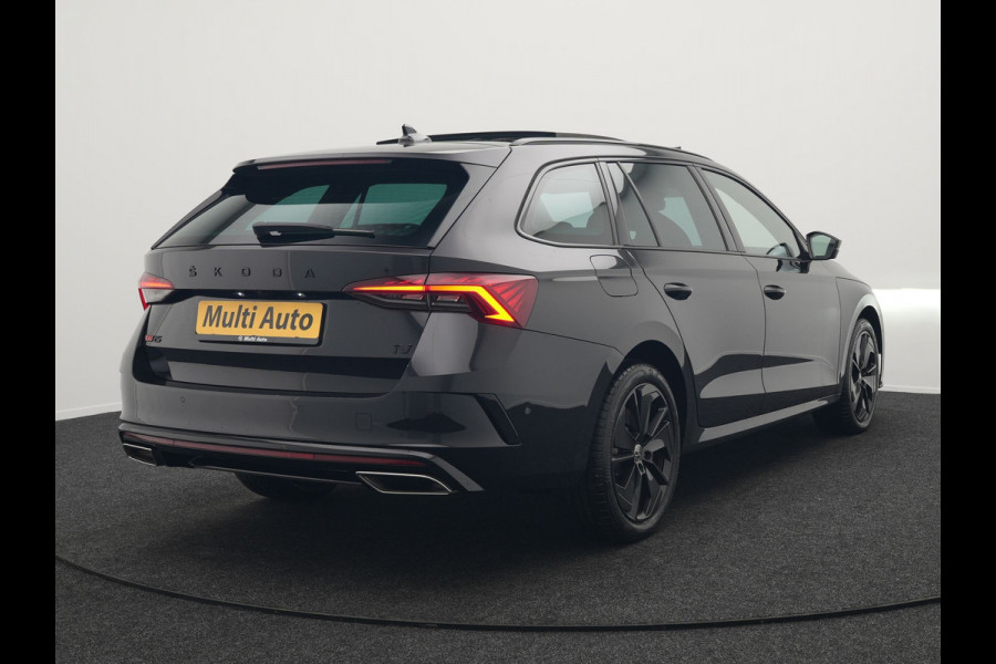 Škoda Octavia 1.4 TSI RS iV Plug In Hybrid 245pk Dealer O.H. PHEV | Panodak | Head Up | Adaptive Cruise | Apple Carplay | Canton Audio | Crystal LED | RS Sportstoelen Verwarmd | Keyless | Front & Lane Assist | Sportstuur Verwarmd | Navigatie | DAB |