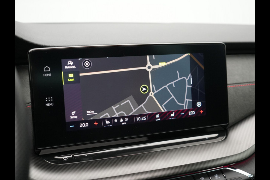 Škoda Octavia 1.4 TSI RS iV Plug In Hybrid 245pk Dealer O.H. PHEV | Panodak | Head Up | Adaptive Cruise | Apple Carplay | Canton Audio | Crystal LED | RS Sportstoelen Verwarmd | Keyless | Front & Lane Assist | Sportstuur Verwarmd | Navigatie | DAB |