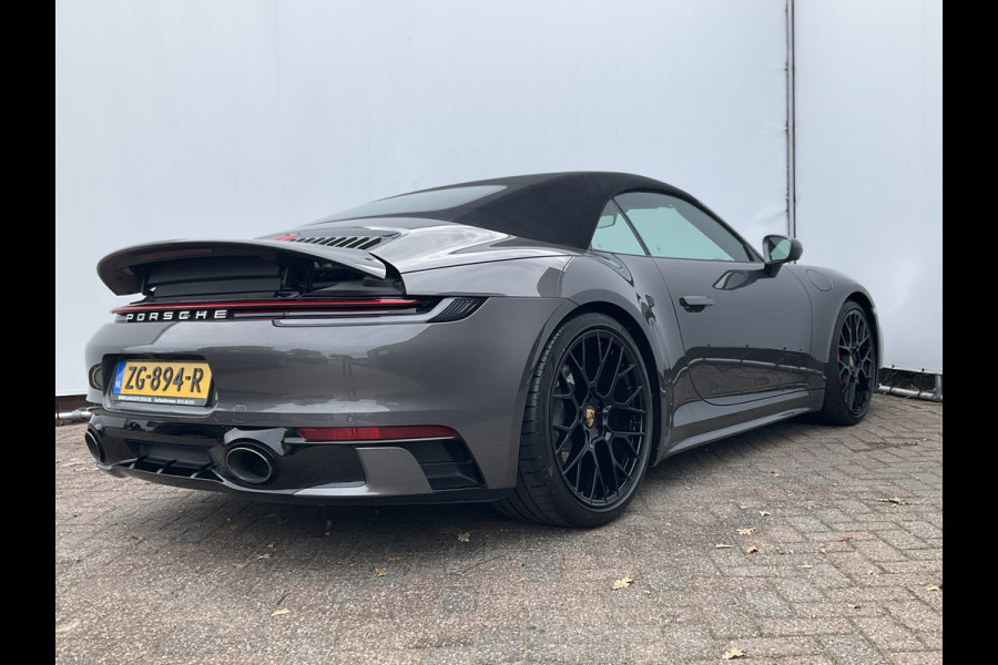 Porsche 911 Cabrio 3.0 Carrera 4 S Sportchrono+ 14-weg orig.NL Agaatgrijs perfecte configuratie