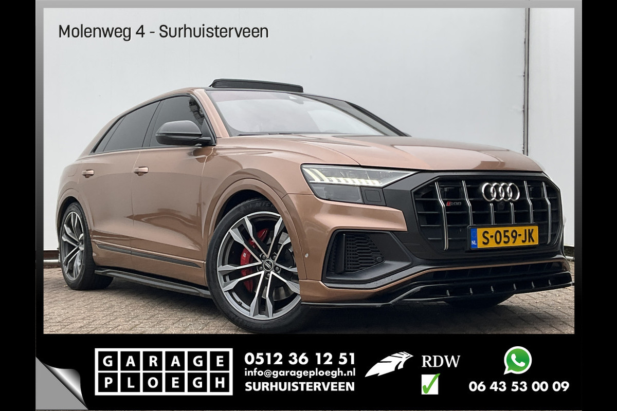 Audi Q8 4.0 TDI SQ8 NightVision Carboninleg B&O Sfeerverl HUD 360° Trekhaak Audi Q8 4.0 TDI SQ8 NightVision Carboninleg B&O Sfeerverl HUD 360° Trekhaak
