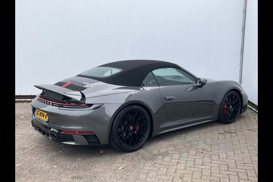 Porsche 911 Cabrio 3.0 Carrera 4 S Sportchrono+ 14-weg orig.NL Agaatgrijs perfecte configuratie
