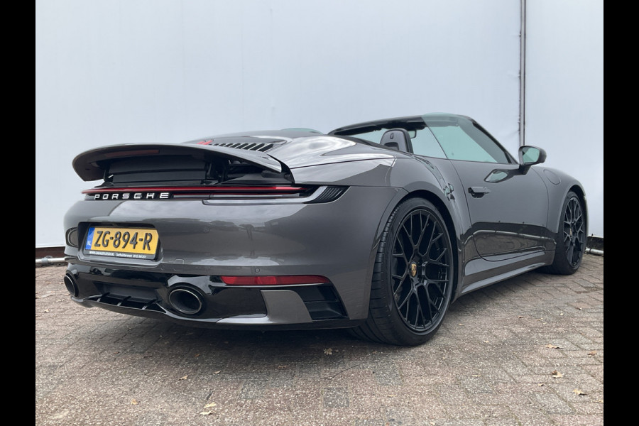 Porsche 911 Cabrio 3.0 Carrera 4 S Sportchrono+ 14-weg orig.NL Agaatgrijs perfecte configuratie