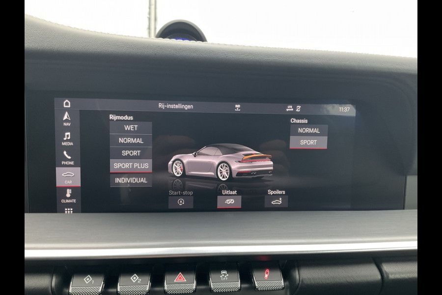 Porsche 911 Cabrio 3.0 Carrera 4 S Sportchrono+ 14-weg orig.NL Agaatgrijs perfecte configuratie