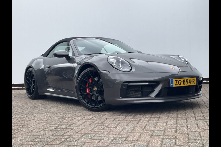 Porsche 911 Cabrio 3.0 Carrera 4 S Sportchrono+ 14-weg orig.NL Agaatgrijs perfecte configuratie