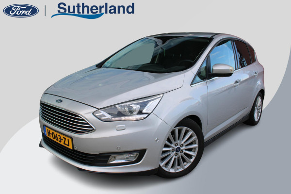 Ford C-MAX 1.0 EcoBoost 125 PK Titanium | Camera | Winterpack | Navigatie | 17 INCH Lichtmetalen Velgen | Climate Control | Cruise Control | Privacy Glass | Half lederen bekleding | Dealeronderhouden
