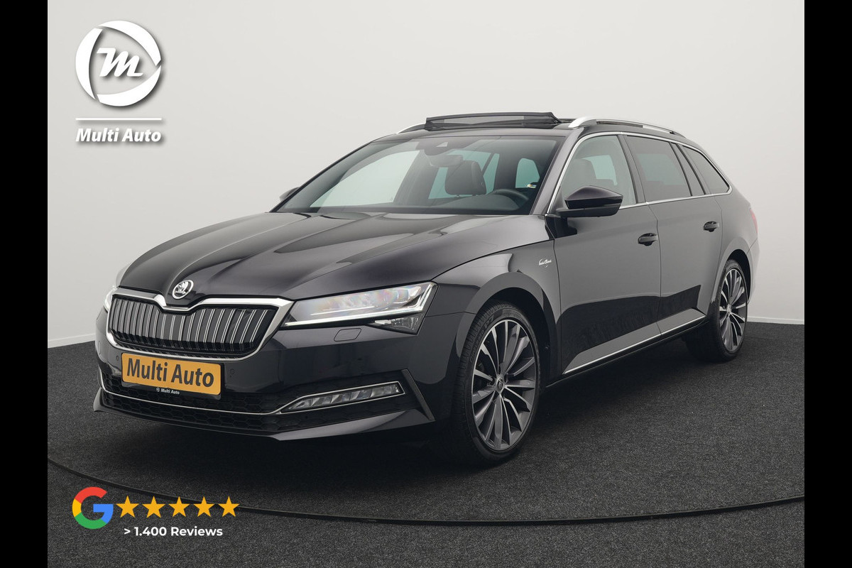 Škoda Superb Combi 1.4 TSI iV Laurin & Klement Plug In Hybrid 218pk Dealer O.H PHEV | Panodak | Crystal LED | Adaptive Cruise | Lederen Sportstoelen Memory & Verwarmd | Canton Audio | 360 Camera | Apple Carplay | Keyless | Stuur Verwarmd | Navigatie | Škoda Superb Combi 1.4 TSI iV Laurin & Klement Plug In Hybrid 218pk Dealer O.H PHEV | Panodak | Crystal LED | Adaptive Cruise | Lederen Sportstoelen Memory & Verwarmd | Canton Audio | 360 Camera | Apple Carplay | Keyless | Stuur Verwarmd | Navigatie |