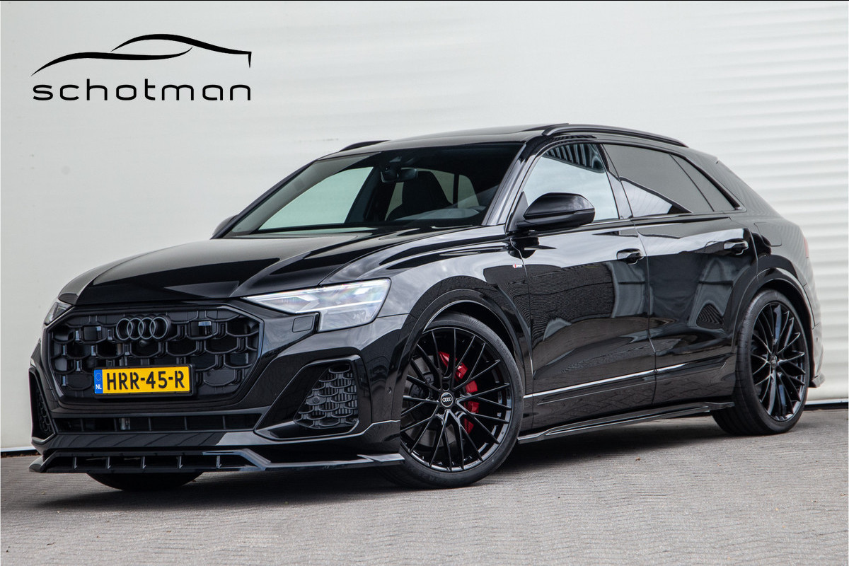 Audi Q8 60 TFSI e quattro Competition Pano, RS stoelen, Aero-Pack, Carbon, 23" Audi Q8 60 TFSI e quattro Competition Pano, RS stoelen, Aero-Pack, Carbon, 23"