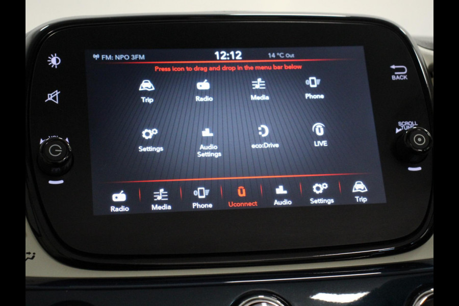 Fiat 500C 1.2 Lounge Automaat | Cruise Control | Parkeersensoren Achter | Climate Control | Elektrische Ramen | Lichtmetalen velgen | Display