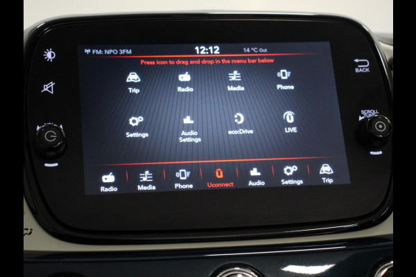 Fiat 500C 1.2 Lounge Automaat | Cruise Control | Parkeersensoren Achter | Climate Control | Elektrische Ramen | Lichtmetalen velgen | Display