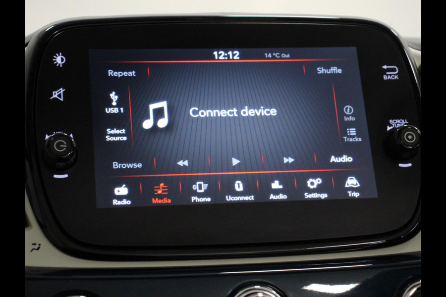 Fiat 500C 1.2 Lounge Automaat | Cruise Control | Parkeersensoren Achter | Climate Control | Elektrische Ramen | Lichtmetalen velgen | Display