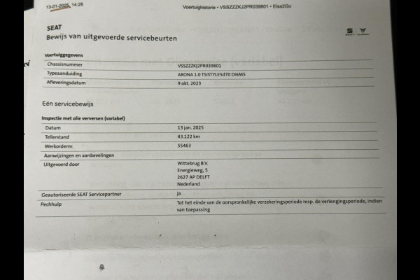 Seat Arona 1.0 TSI Style Business Connect Cruise control Climate control Stoelverwarming Apple / Android Bluetooth Parkeersensor