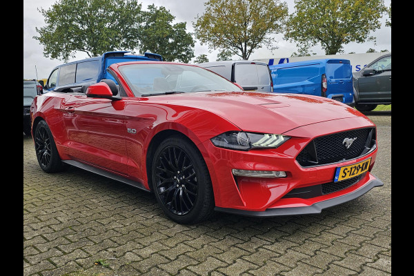 Ford Mustang Convertible 5.0 V8 GT | Dealeronderhouden | B&O Audio | Stoelverwarming + Koeling | Navigatie | Adaptive Cruise Control |