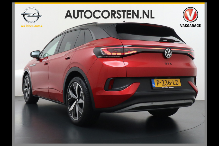 Volkswagen ID.4 GTX 4Motion 300PK (82Kw) 77 kWh PanoDak Warmtepomp 360-Camera 20" Apple Carplay Android Adaptive-Cruise Navi LED-v+a PDC-v+a Two Dual-Ecc App-Connect Mirror-Link Grootste Accu 0-100 6,3 seconden! AWD All Wheel Drive Assistentiepakket Design-pakket plus. Accu garantie tot 15-04-2030/160.000km laden tot 175kw DC of thuis 11kwh AC per uur. Orig.NLse auto € 58.000 nieuw Volkswagen ID.4 GTX 4Motion 300PK (82Kw) 77 kWh PanoDak Warmtepomp 360-Camera 20" Apple Carplay Android Adaptive-Cruise Navi LED-v+a PDC-v+a Two Dual-Ecc App-Connect Mirror-Link Grootste Accu 0-100 6,3 seconden! AWD All Wheel Drive Assistentiepakket Design-pakket plus. Accu garantie tot 15-04-2030/160.000km laden tot 175kw DC of thuis 11kwh AC per uur. Orig.NLse auto € 58.000 nieuw