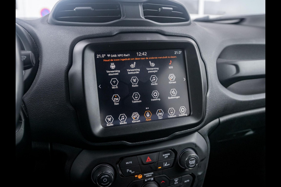 Jeep Renegade 1.3T DDCT S Automaat | Adapt. Cruise | Navi | 19" | Trekhaak | Leder | Winter Pack | Camera | BSM