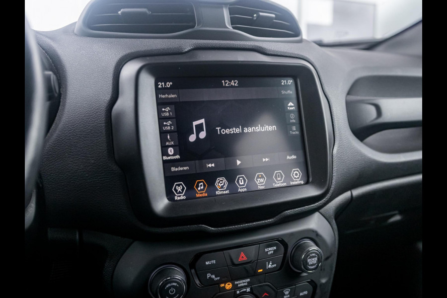 Jeep Renegade 1.3T DDCT S Automaat | Adapt. Cruise | Navi | 19" | Trekhaak | Leder | Winter Pack | Camera | BSM