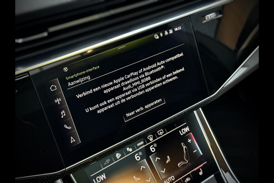 Audi Q8 55 TFSI e quattro S-Line Panoramadak|RS-zetels|Carbon|Softclose|Luchtvering|Keyless|Head-Up|Camera 360°|Matrix Audi Q8 55 TFSI e quattro S-Line Panoramadak|RS-zetels|Carbon|Softclose|Luchtvering|Keyless|Head-Up|Camera 360°|Matrix