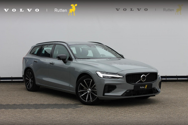 Volvo V60 T6 350PK Autm. Plug-in hybrid AWD Plus Dark Long Range / Google infotainment / Semi elekrisch wegklapbare trekhaak / Verwarmbare voorruit / Elektrisch bedienbare voorstoelen met geheugen / Verwarmbare voorstoelen