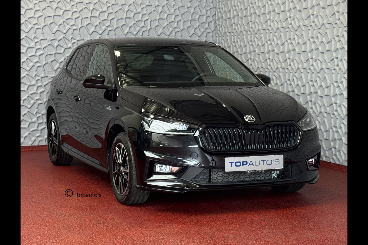 Škoda Fabia 1.0 TSI 116PK MONTE CARLO BLACK CAMERA LED STOEL/STUUR VERW ADAP, CRUISE VIC.COCKPIT 03/2025 Škoda Fabia 1.0 TSI 116PK MONTE CARLO BLACK CAMERA LED STOEL/STUUR VERW ADAP, CRUISE VIC.COCKPIT 03/2025