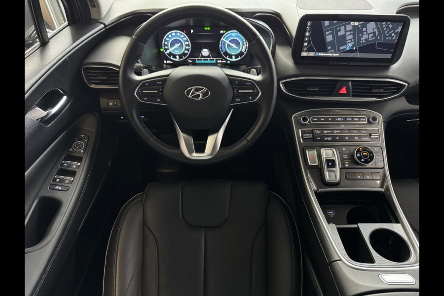 Hyundai Santa Fe 1.6 T-GDI PHEV PREMIUM 7P AWD LEER ELEK.KLEP CAMERA NAVI STOEL/STUUR VERW. PLUG IN HYBRID phev