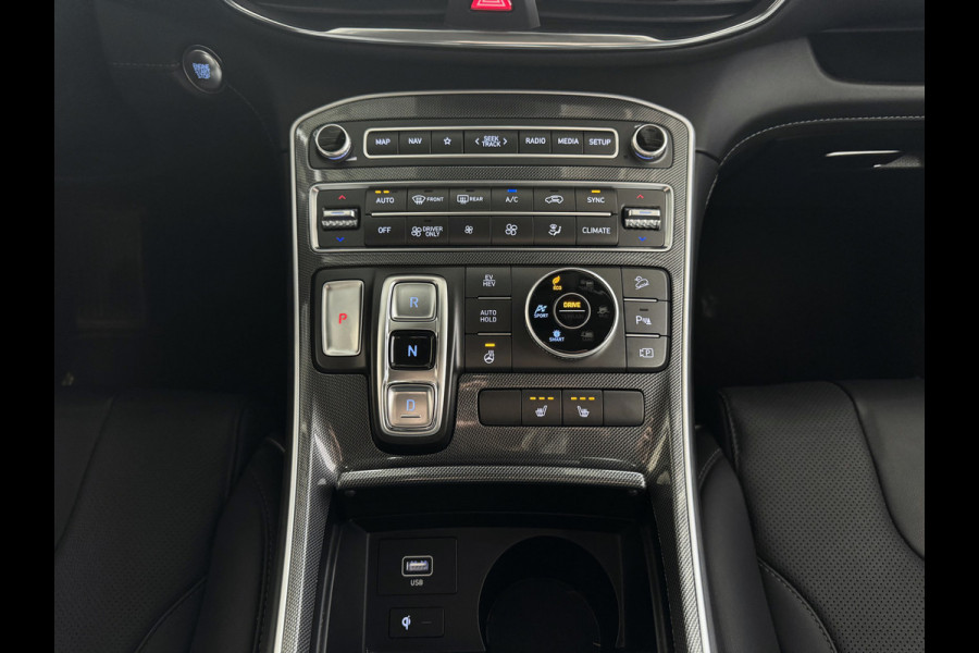 Hyundai Santa Fe 1.6 T-GDI PHEV PREMIUM 7P AWD LEER ELEK.KLEP CAMERA NAVI STOEL/STUUR VERW. PLUG IN HYBRID phev