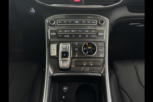 Hyundai Santa Fe 1.6 T-GDI PHEV PREMIUM 7P AWD LEER ELEK.KLEP CAMERA NAVI STOEL/STUUR VERW. PLUG IN HYBRID phev