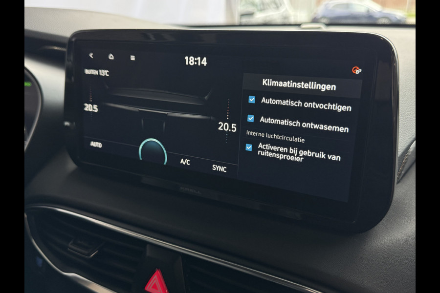 Hyundai Santa Fe 1.6 T-GDI PHEV PREMIUM 7P AWD LEER ELEK.KLEP CAMERA NAVI STOEL/STUUR VERW. PLUG IN HYBRID phev
