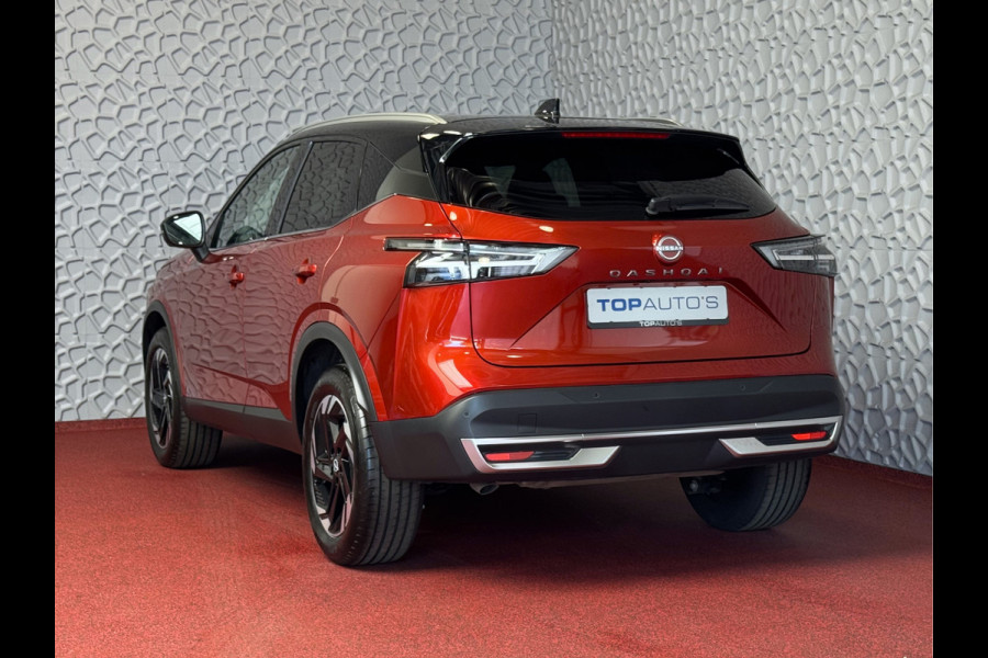Nissan QASHQAI 1.3 MHEV ✅1.962KM✅ 160PK SUNSET RED N-CONNECTA XL.NAVI 360.CAM ELEK.KLEP VIR.COCKPIT STOEL/STUUR/RUIT.VERW. PILOT.ASS 02/2025