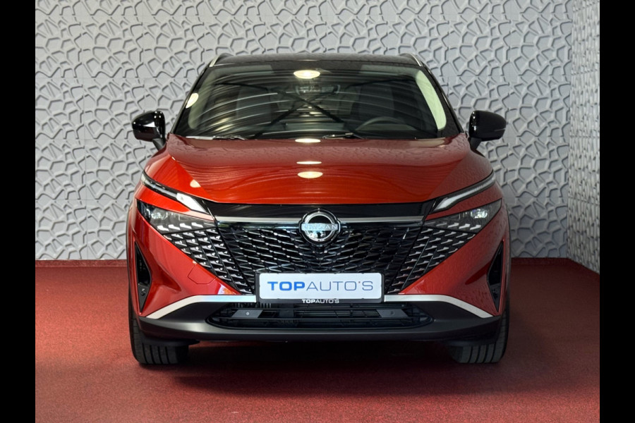 Nissan QASHQAI 1.3 MHEV ✅1.962KM✅ 160PK SUNSET RED N-CONNECTA XL.NAVI 360.CAM ELEK.KLEP VIR.COCKPIT STOEL/STUUR/RUIT.VERW. PILOT.ASS 02/2025