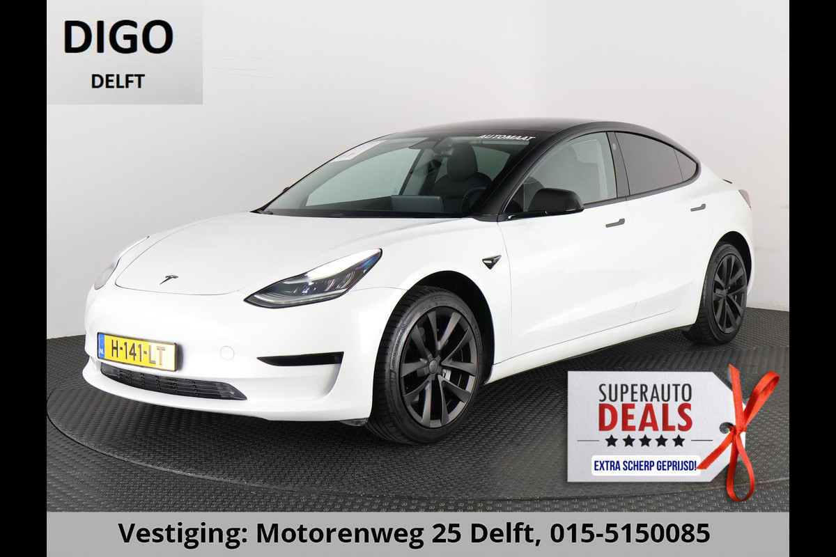 Tesla Model 3 BLACKLINE BI-TONE PANO STD ACCUTEST 86% RWD 60 kWH LEDER.NAVI.CAMERA.AUTOPILOT, STOELVERWARMING EN NOG VEEL MEER! Tesla Model 3 BLACKLINE BI-TONE PANO STD ACCUTEST 86% RWD 60 kWH LEDER.NAVI.CAMERA.AUTOPILOT, STOELVERWARMING EN NOG VEEL MEER!
