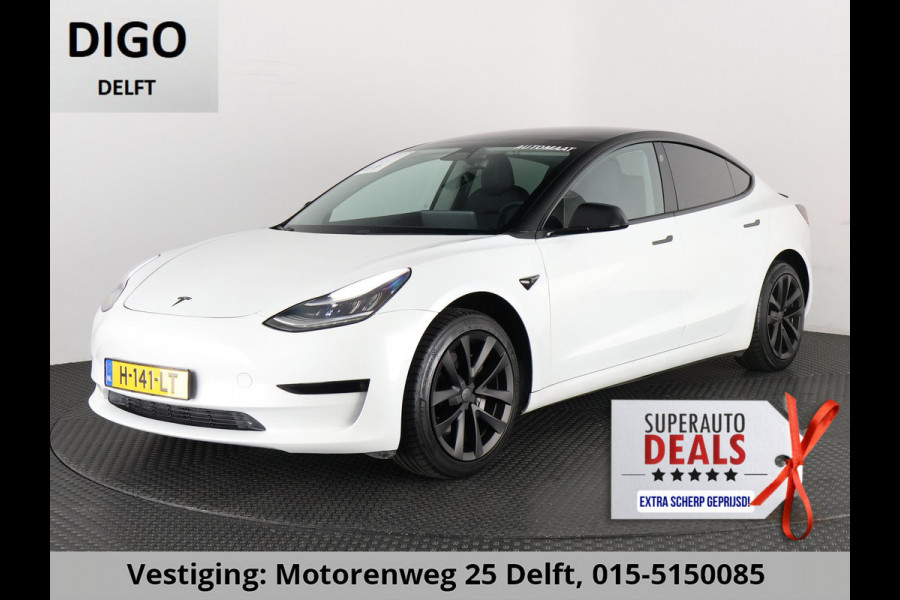 Tesla Model 3 BLACKLINE BI-TONE PANO STD ACCUTEST 86% RWD 60 kWH LEDER.NAVI.CAMERA.AUTOPILOT, STOELVERWARMING EN NOG VEEL MEER! Tesla Model 3 BLACKLINE BI-TONE PANO STD ACCUTEST 86% RWD 60 kWH LEDER.NAVI.CAMERA.AUTOPILOT, STOELVERWARMING EN NOG VEEL MEER!