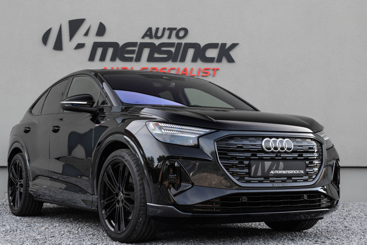 Audi Q4 Sportback e-tron 40 / 2x S-line/ Sonos/ Head-Up Display /Ruit-lederen bekleding/ Adaptive Cruise Control/ Panoramadak/ 150kW (204PK) Audi Q4 Sportback e-tron 40 / 2x S-line/ Sonos/ Head-Up Display /Ruit-lederen bekleding/ Adaptive Cruise Control/ Panoramadak/ 150kW (204PK)