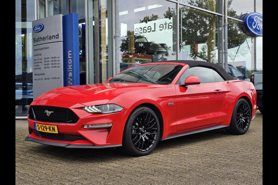 Ford Mustang Convertible 5.0 V8 GT | Dealeronderhouden | B&O Audio | Stoelverwarming + Koeling | Navigatie | Adaptive Cruise Control |