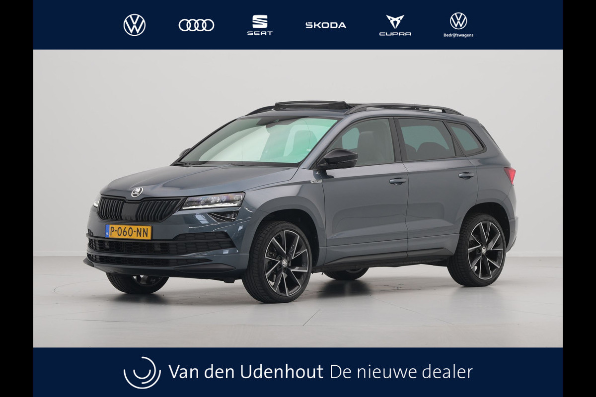 Škoda Karoq 1.5 TSI 150pk DSG Sportline Business Leer Panorama dak Trekhaak Canton 342 Škoda Karoq 1.5 TSI 150pk DSG Sportline Business Leer Panorama dak Trekhaak Canton 342