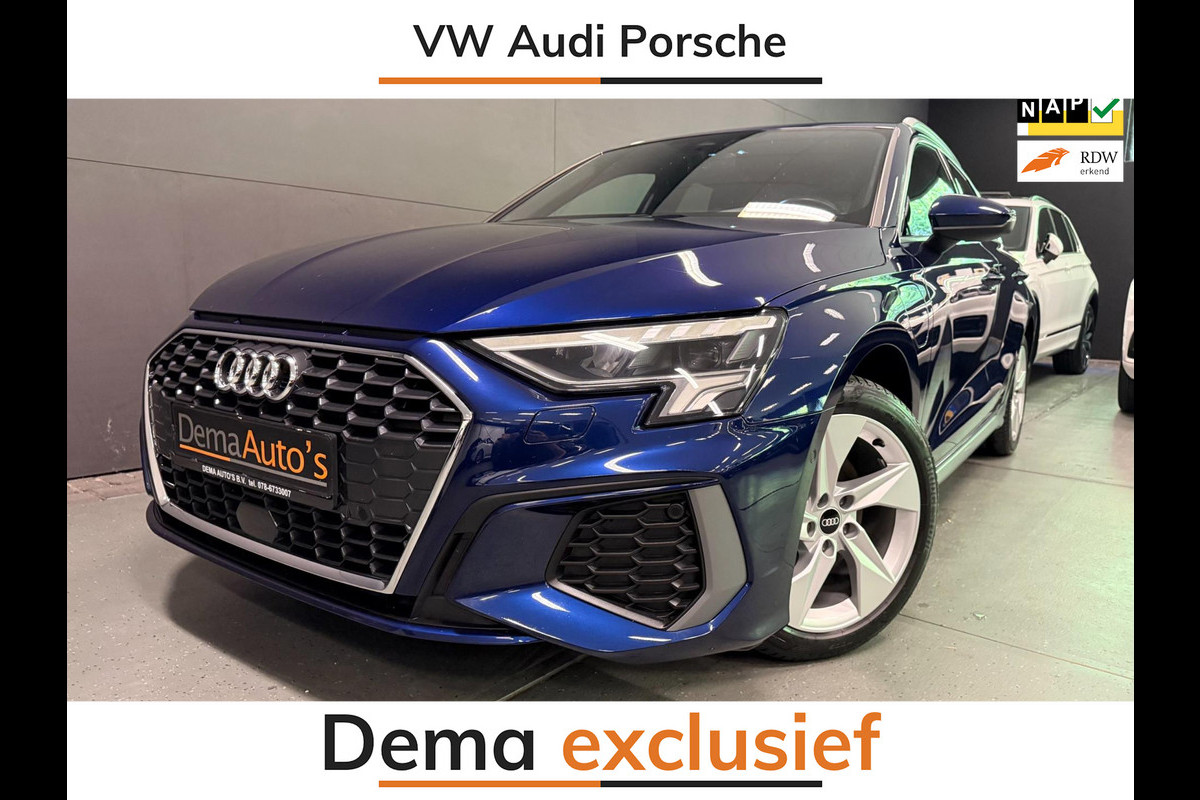 Audi A3 Sportback 40 TFSI 2X S-LINE V-COCKPIT/DAB/CARPLAY/NAVI/LED/SFEERVERL/// Audi A3 Sportback 40 TFSI 2X S-LINE V-COCKPIT/DAB/CARPLAY/NAVI/LED/SFEERVERL///
