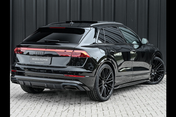 Audi Q8 55TFSI e QUATTRO PRO LINE S COMPETITION | S-SEATS | PANORAMADAK | 4 WIEL BESTURING | B&O SOUND | HEAD-UP | LUCHTVERING | DAB+ |