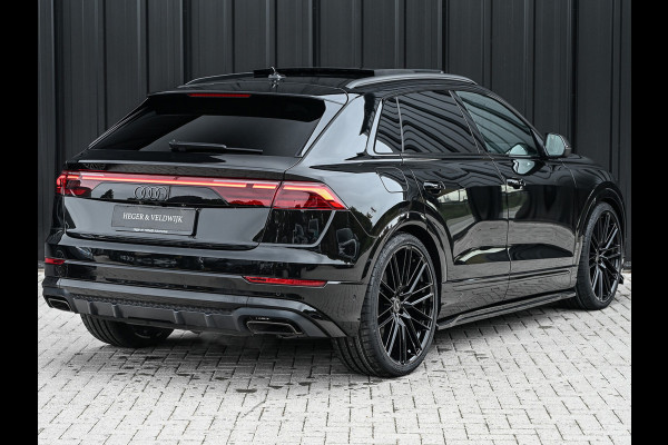 Audi Q8 55TFSI e QUATTRO PRO LINE S COMPETITION | S-SEATS | PANORAMADAK | 4 WIEL BESTURING | B&O SOUND | HEAD-UP | LUCHTVERING | DAB+ |