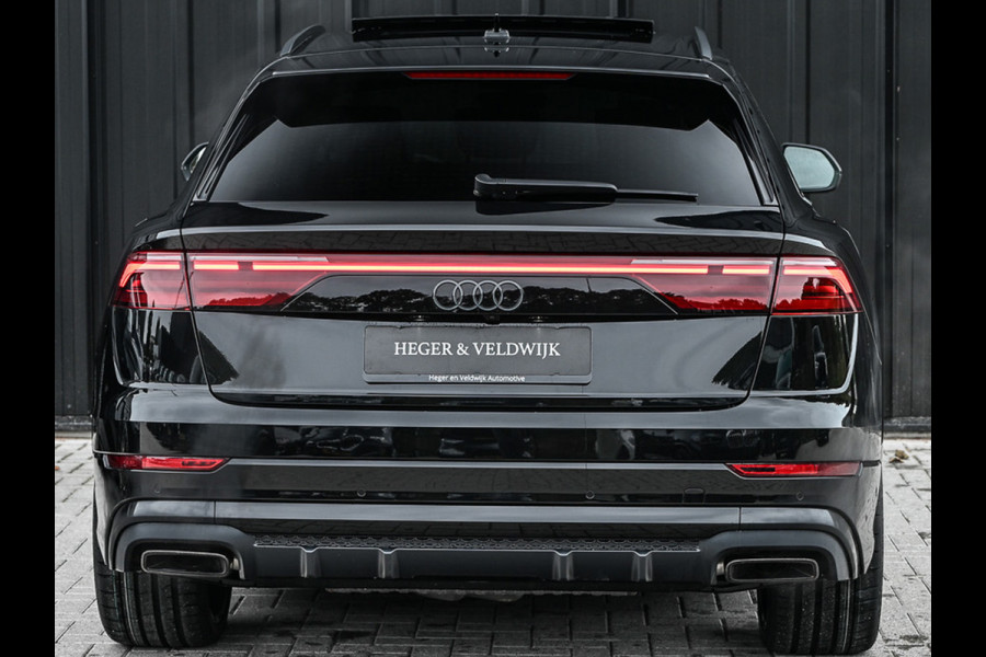 Audi Q8 55TFSI e QUATTRO PRO LINE S COMPETITION | S-SEATS | PANORAMADAK | 4 WIEL BESTURING | B&O SOUND | HEAD-UP | LUCHTVERING | DAB+ |