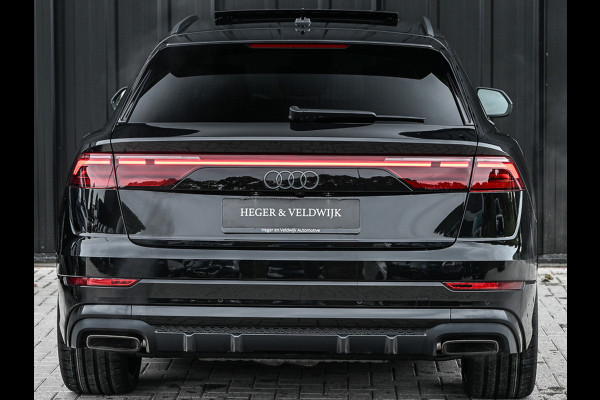 Audi Q8 55TFSI e QUATTRO PRO LINE S COMPETITION | S-SEATS | PANORAMADAK | 4 WIEL BESTURING | B&O SOUND | HEAD-UP | LUCHTVERING | DAB+ |