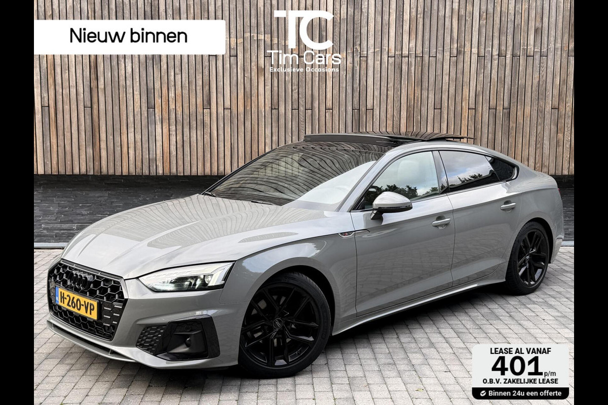 Audi A5 Sportback 40 TFSI S-line S tronic Automaat | Panoramadak | Stoelverwarming | Apple CarPlay | LED verlichting | Trekhaak uitklapb Audi A5 Sportback 40 TFSI S-line S tronic Automaat | Panoramadak | Stoelverwarming | Apple CarPlay | LED verlichting | Trekhaak uitklapb