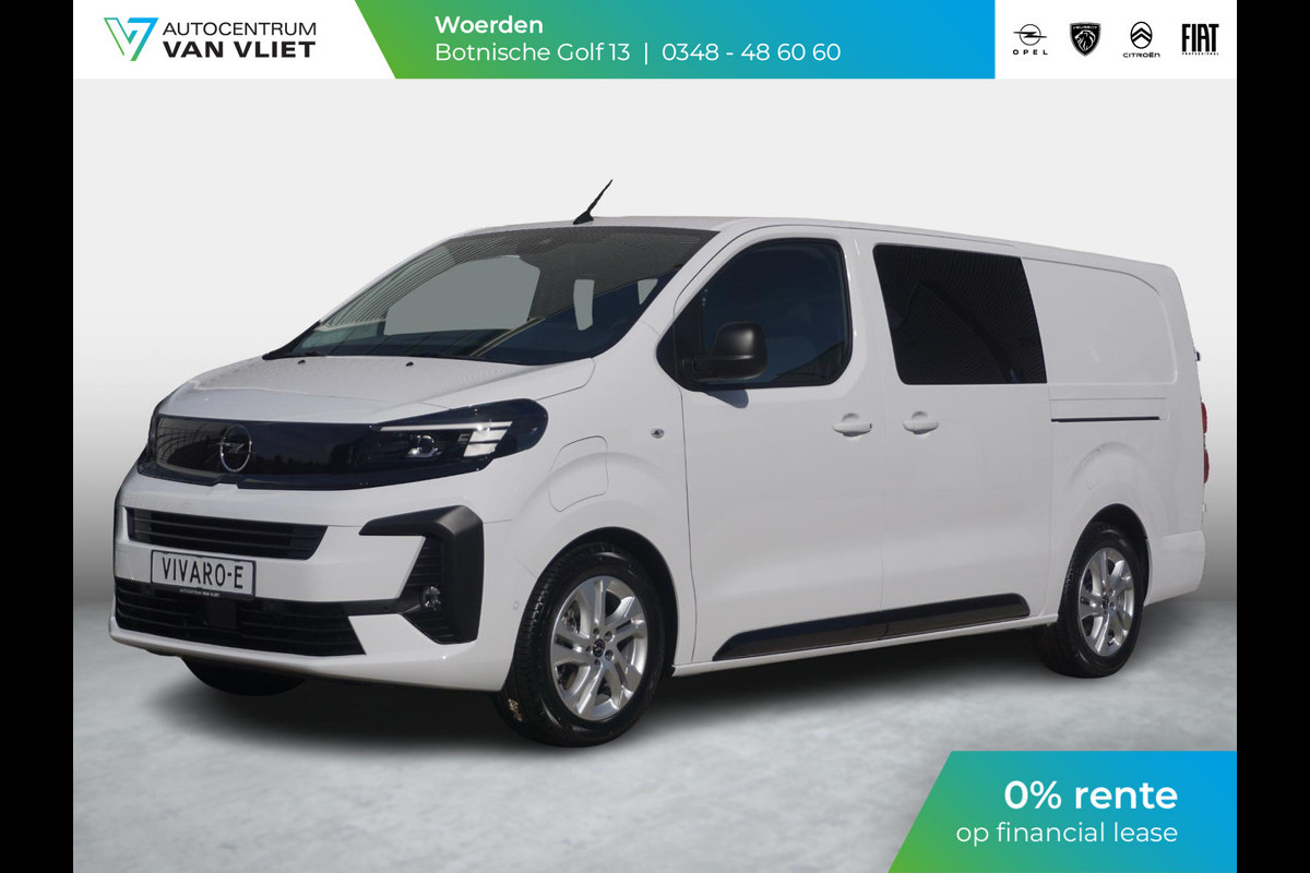 Opel Vivaro Electric 75 kWh Dubbele Cabine | 2x schuifdeur | 0% rente | 8 jaar garantie | Dynamic Surround View Pakket| Comfort Pakket | Exterieur Pakket | Winterpakket | Apple Carplay | rondom zicht camera's | LM velgen | Dodehoek detectie | parkeersensoren voor & achter | betimmering | rijklaarprijs Opel Vivaro Electric 75 kWh Dubbele Cabine | 2x schuifdeur | 0% rente | 8 jaar garantie | Dynamic Surround View Pakket| Comfort Pakket | Exterieur Pakket | Winterpakket | Apple Carplay | rondom zicht camera's | LM velgen | Dodehoek detectie | parkeersensoren voor & achter | betimmering | rijklaarprijs
