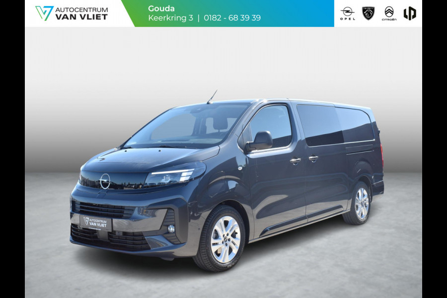 Opel Vivaro Electric 75 kWh Dubbele Cabine | 8 jaar garantie | 2x schuifdeur | Dynamic Comfort NAV Pakket | Comfort Pakket |  Exterieur pakket | Winterpakket | Betimmering | LM velgen | Rijklaarprijs