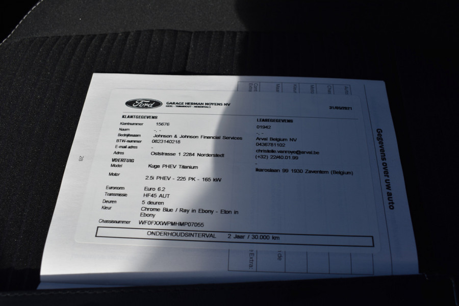 Ford Kuga 2.5 PHEV 225PK AUT. TITANIUM CAMERA/ACC/NAVI***