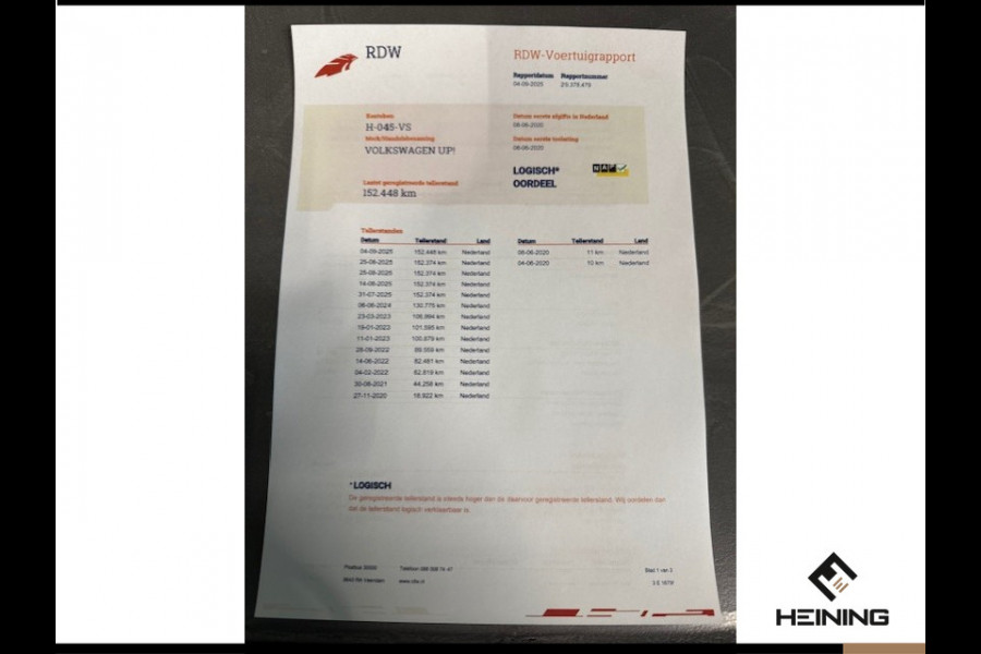 Volkswagen up! 1.0 BMT move up! Airco. Bluetooth. Lichtmetaal. Hollandse auto met NAP