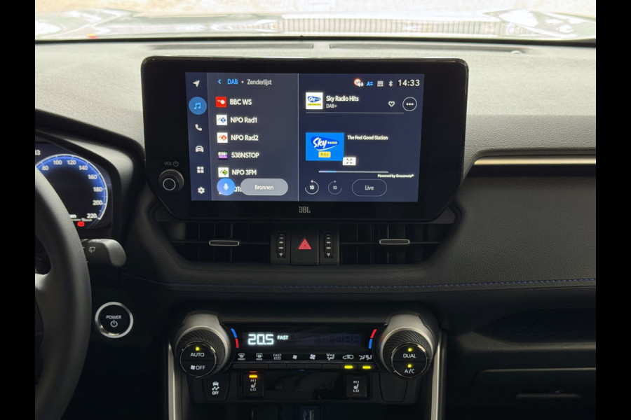 Toyota RAV4 2.5 Hybrid STYLE BI-TONE LED LEER 360 CAMERA ELEK.KLEP NAVI 360.CAMERA JBL ZWARTE HEMEL ADAP.CRUISE ELEK.STOEL/STUUR STOELVERW. ✅2025✅