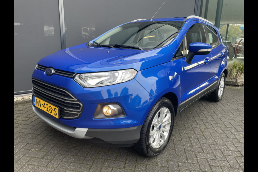 Ford EcoSport 1.5 Ti-VCT Titanium Achteruitrijcamera - Airco - Parkeersensoren achter - Keyless entry - Navigatie full map - dakrails - Mistlampen voor - Licht metalen velgen 16 inch - stuur leder Ford EcoSport 1.5 Ti-VCT Titanium Achteruitrijcamera - Airco - Parkeersensoren achter - Keyless entry - Navigatie full map - dakrails - Mistlampen voor - Licht metalen velgen 16 inch - stuur leder