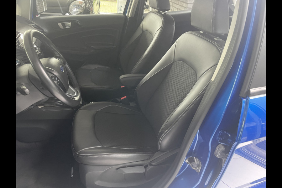 Ford EcoSport 1.5 Ti-VCT Titanium Achteruitrijcamera - Airco - Parkeersensoren achter - Keyless entry - Navigatie full map - dakrails - Mistlampen voor - Licht metalen velgen 16 inch - stuur leder Ford EcoSport 1.5 Ti-VCT Titanium Achteruitrijcamera - Airco - Parkeersensoren achter - Keyless entry - Navigatie full map - dakrails - Mistlampen voor - Licht metalen velgen 16 inch - stuur leder