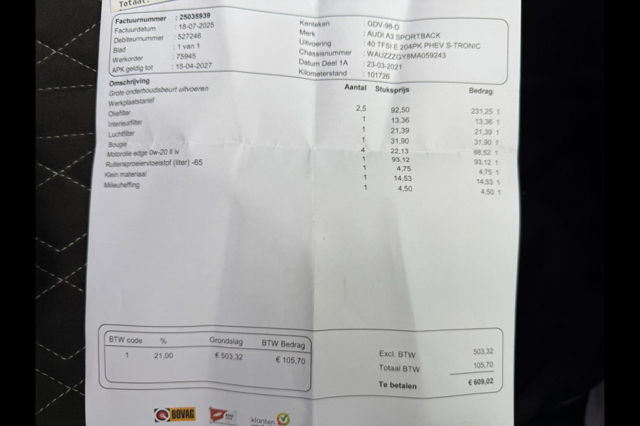 Audi A3 Sportback 45 TFSI e S edition Competition l Pano l Alcantara Diamond stiksels l Virtual l Winterbanden l