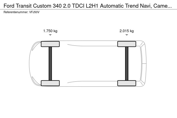 Ford Transit Custom 340 2.0 TDCI L2H1 Automatic Trend Navi, Camera, 2 Slding Doors Ford Transit Custom 340 2.0 TDCI L2H1 Automatic Trend Navi, Camera, 2 Slding Doors