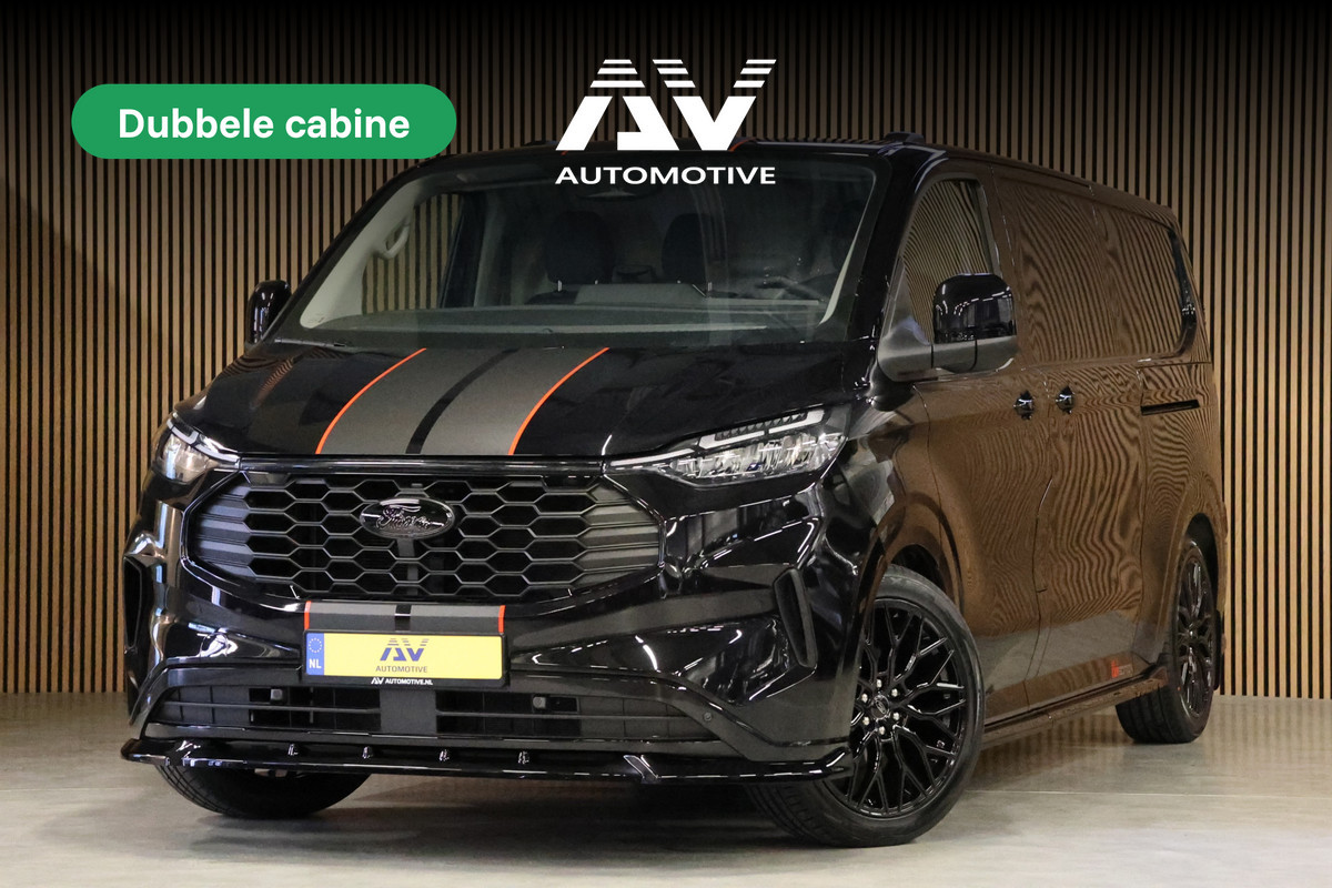 Ford Transit Custom 320 2.0 TDCI 170 PK L2H1 DC Limited | L+R Schuifdeur | ACC | Blind Spot | Camera | Lane Assist | Stoelverwarming | CarPlay | Nav | Raptor Edition | Trekhaak | 6-Zitter | MODELJAAR 2025 | BPM VRIJ | Verlengde fabrieksgarantie tot 12-2029 | Dubbel Cabine Ford Transit Custom 320 2.0 TDCI 170 PK L2H1 DC Limited | L+R Schuifdeur | ACC | Blind Spot | Camera | Lane Assist | Stoelverwarming | CarPlay | Nav | Raptor Edition | Trekhaak | 6-Zitter | MODELJAAR 2025 | BPM VRIJ | Verlengde fabrieksgarantie tot 12-2029 | Dubbel Cabine